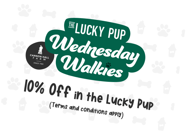Wednesday Walkies - 10% off in the lucky pup